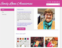 Tablet Screenshot of emilylovesaccessories.com